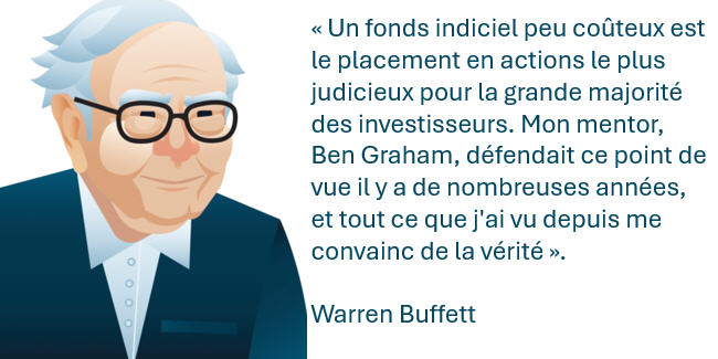 Warren Buffett sur les ETF.